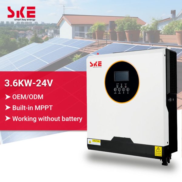 سانورتر خورشیدی هیبریدی SKE PH21-3.6KW با شارژکنترلر MPPT | گارانتی 24 ماهه